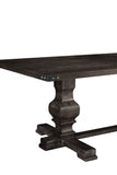 Alpine Furniture Manchester Dining Table, Charcoal 3868CHA-01 Charcoal Rubberwood Solids & Mindy Veneer 40 x 88 x 30