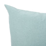 Saskia Light Blue Fabric Pillows Noble House