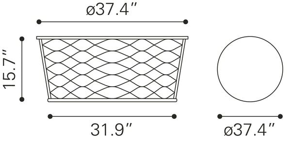 Zuo Modern Queen Marble, Aluminum, MDF Modern Commercial Grade Coffee Table White, Antique Bronze Marble, Aluminum, MDF