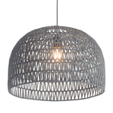 Zuo Modern Paradise Steel, Paper Transitional Commercial Grade Ceiling Lamp Gray Steel, Paper