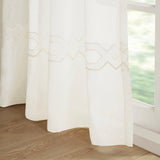 Croscill Cornelli Glam/Luxury 100% Polyester Cornelli Link Wide Width Single Panel CCL40-0054