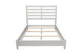 Alpine Furniture Flynn Retro Standard King Bed w/Slat Back Headboard, White 1066-W-27EK White Mahogany Solids & Okoume Veneer 80.5 x 86 x 52