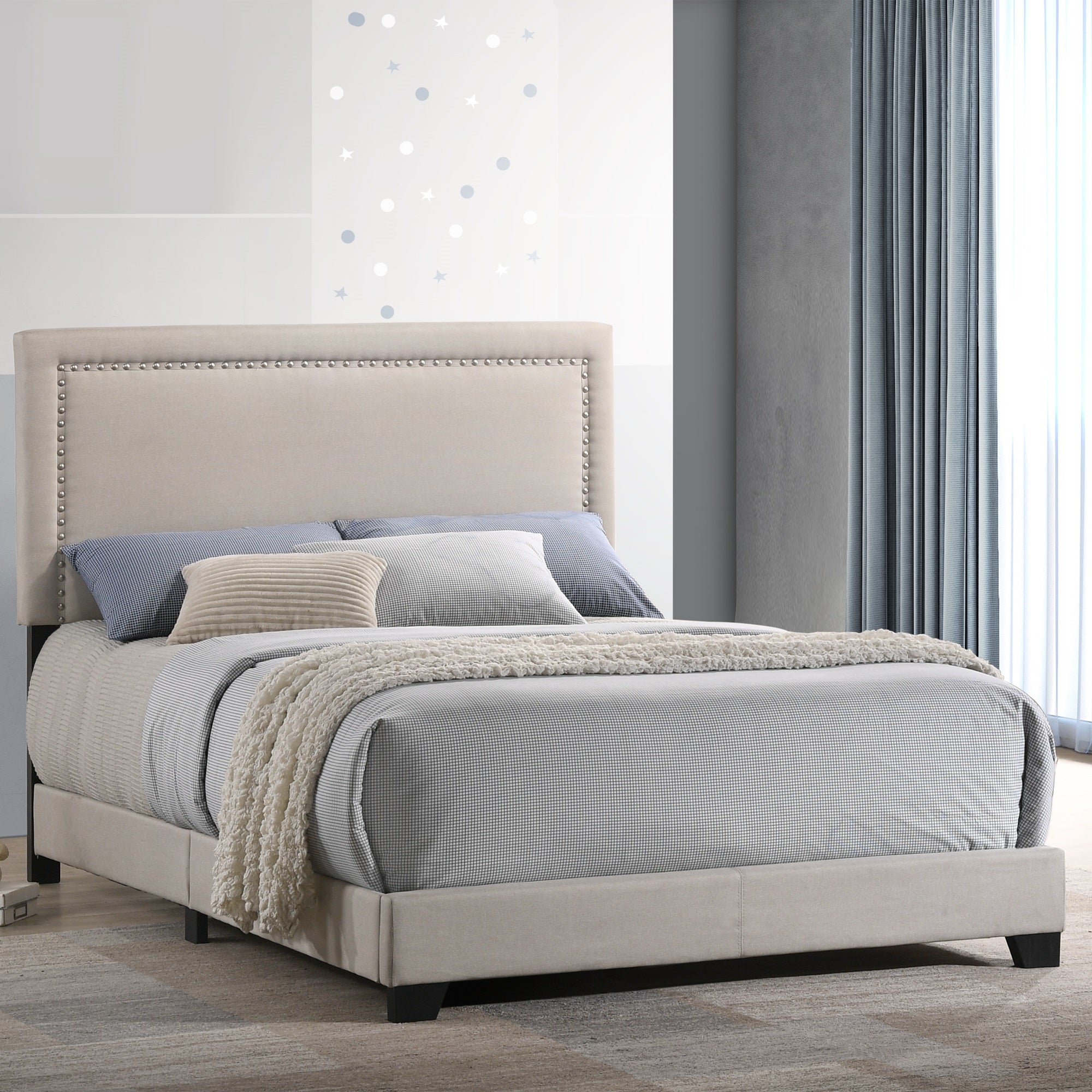 Intercon Zion Upholstered Full Bed - Thumbnail 2