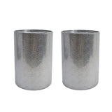 Brookhaven Modern Round Hammered Iron Accent Table (2 Pack) -