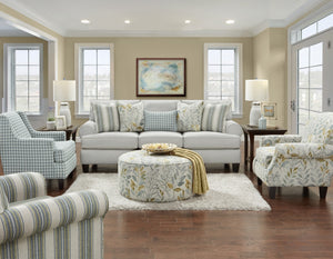 Fusion 140 Transitional Cocktail Ottoman 140 Beldam Ocean