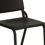 English Elm EE1985 Contemporary Commercial Grade Music Stack Chair Black EEV-14313