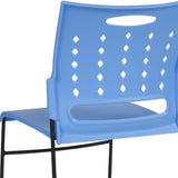 English Elm EE2435 Classic Commercial Grade Plastic Stack Chair Blue EEV-15920
