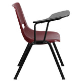 English Elm EE2450 Classic Commercial Grade Tablet Arm Chair Burgundy EEV-15975