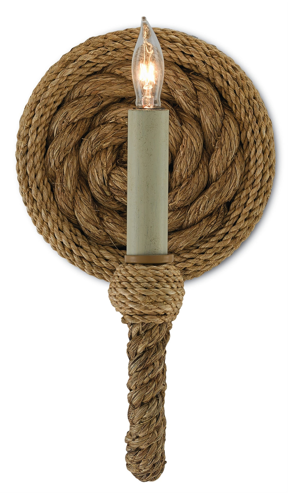 Wallis Wall Sconce - Elegant Rope-Wrapped Fixture from Bunny Williams Collection for Stylish Spaces