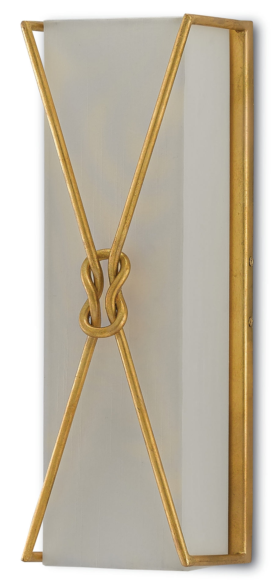 Ariadne Large Wall Sconce - Contemporary Gold Leaf Design with Elegant Knot Detail & Soft Lighting