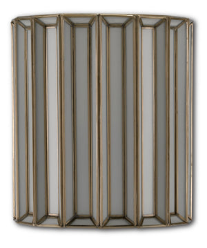 Daze Soft Glow Wall Sconce - Antique Brass & Milk Glass Fixture for Elegant Indoor Lighting