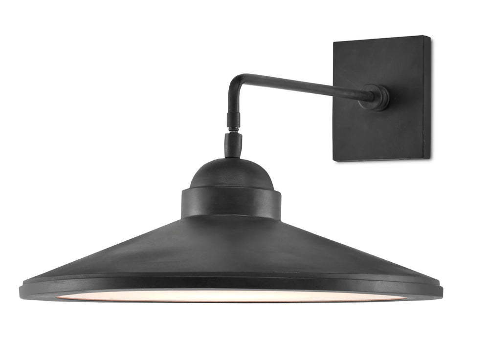 Ditchley Wall Sconce - Elegant Black Bronze & White Acrylic Diffuser, LED-Ready Design for Modern Spaces