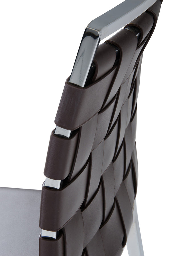 VIG Furniture Shasta - Modern Brown Eco-Leather Bar Stool (Set of 2) VGHR5011B-BRN