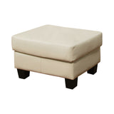 Samuel Casual Leather Ottoman