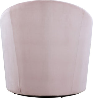 Alessio Velvet / Engineered Wood / Foam Contemporary Pink Velvet Accent Chair - 30" W x 28.5" D x 32" H