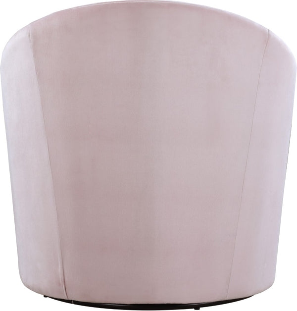 Alessio Velvet / Engineered Wood / Foam Contemporary Pink Velvet Accent Chair - 30" W x 28.5" D x 32" H