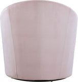 Alessio Velvet / Engineered Wood / Foam Contemporary Pink Velvet Accent Chair - 30" W x 28.5" D x 32" H