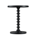 Black Round Spindle Table