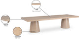 Tavolo Oak Veneer / MDF Contemporary  Dining Table (3 Boxes) - 95" / 113.5" / 132" W x 47.5" D x 31" H