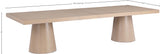 Tavolo Oak Veneer / MDF Contemporary  Dining Table (3 Boxes) - 95" / 113.5" / 132" W x 47.5" D x 31" H