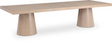 Tavolo Oak Veneer / MDF Contemporary  Dining Table (3 Boxes) - 95" / 113.5" / 132" W x 47.5" D x 31" H