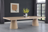 Tavolo Oak Veneer / MDF Contemporary  Dining Table (3 Boxes) - 95" / 113.5" / 132" W x 47.5" D x 31" H