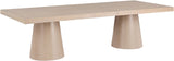 Tavolo Oak Veneer / MDF Contemporary  Dining Table (3 Boxes) - 95" / 113.5" / 132" W x 47.5" D x 31" H