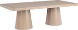 Tavolo Oak Veneer / MDF Contemporary  Dining Table (3 Boxes) - 95" / 113.5" / 132" W x 47.5" D x 31" H