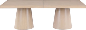 Tavolo Oak Veneer / MDF Contemporary  Dining Table (3 Boxes) - 95" / 113.5" / 132" W x 47.5" D x 31" H