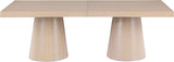 Tavolo Oak Veneer / MDF Contemporary  Dining Table (3 Boxes) - 95" / 113.5" / 132" W x 47.5" D x 31" H