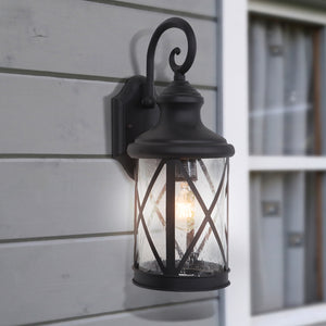 Yosemite Home Decor 1 Light Exterior In Black Finish 5041BL-M-YHD