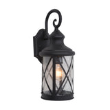 Yosemite Home Decor 1 Light Exterior In Black Finish 5041BL-M-YHD