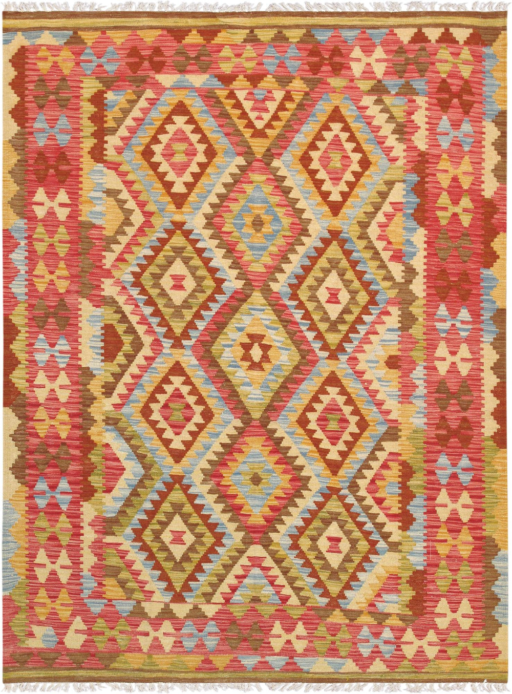 Pasargad Vintage Kilim Collection Multi Wool Area Rug 050478-PASARGAD
