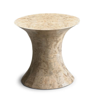 Butler Specialty Jaxon Oval Fossil Stone Side Table 5059070