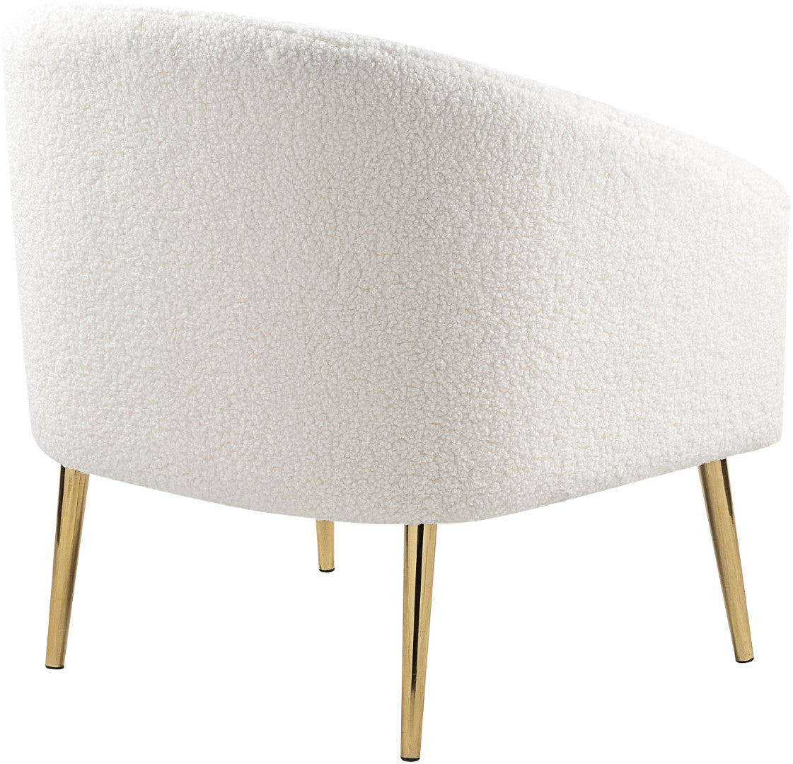 Barlow Faux Sheepskin Accent Chair - Thumbnail 5