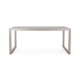Noble House Navan Outdoor Dining Table, Silver