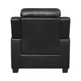 Finley Casual Tufted Upholstered Chair Black