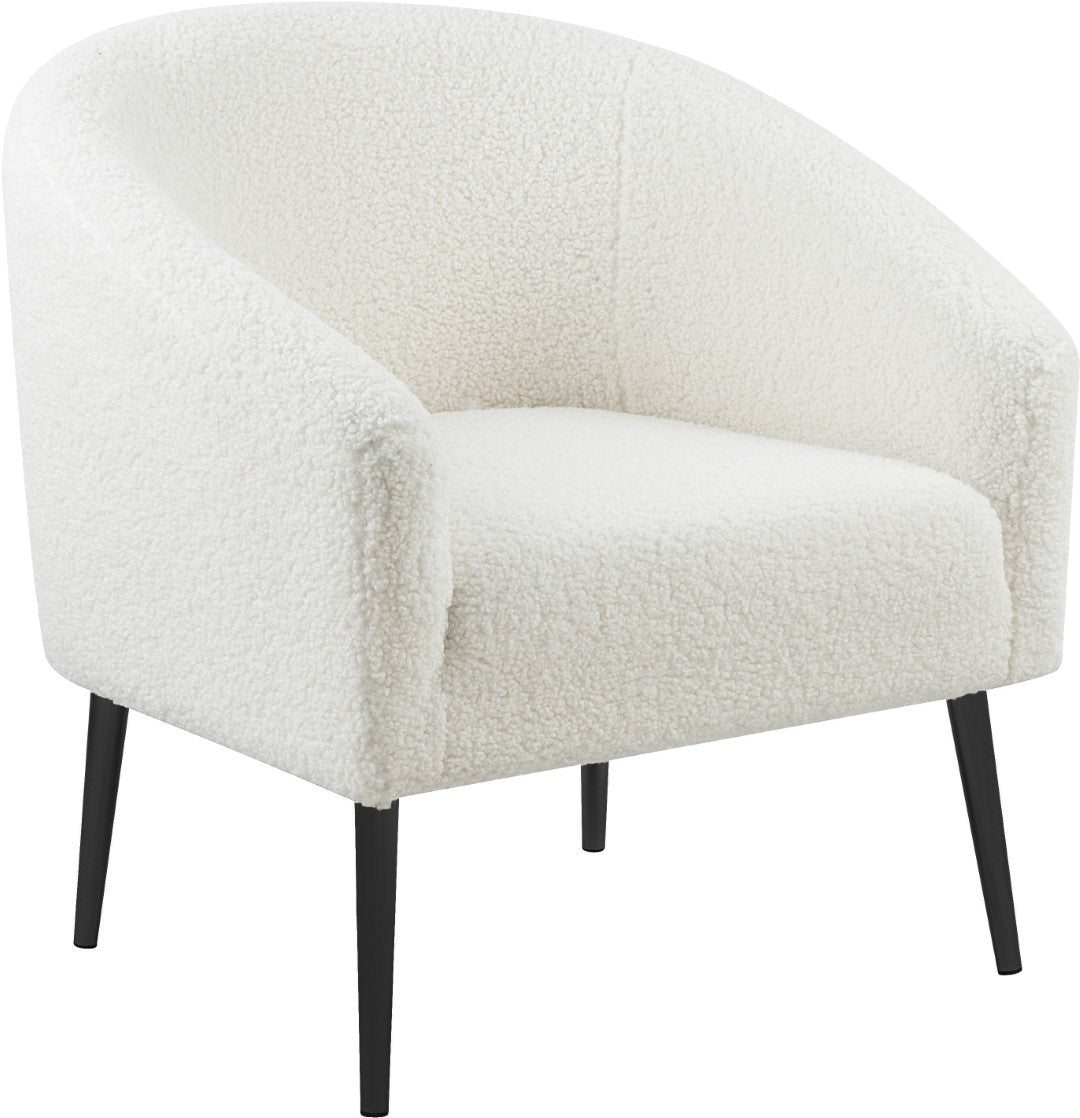Barlow Faux Sheepskin Accent Chair - Thumbnail 2