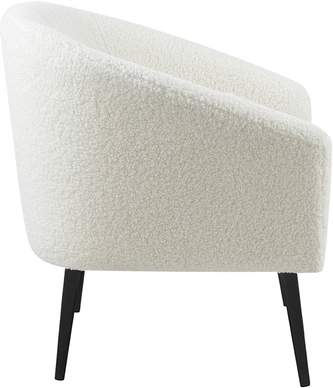 Barlow Faux Sheepskin Accent Chair - Thumbnail 4