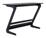 Zuo Modern Zoroastria MDF, Rubberwood Scandinavian Commercial Grade Desk Black MDF, Rubberwood