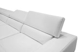 VIG Furniture Divani Casa Pella - Modern White Italian Leather U Shaped Sectional Sofa VGCA5106-WHT