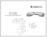 VIG Furniture Divani Casa Pella - Modern White Italian Leather U Shaped Sectional Sofa VGCA5106-WHT VGCA5106-WHT