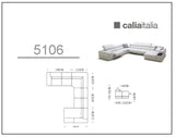 VIG Furniture Divani Casa Pella - Modern White Italian Leather U Shaped Sectional Sofa VGCA5106-WHT