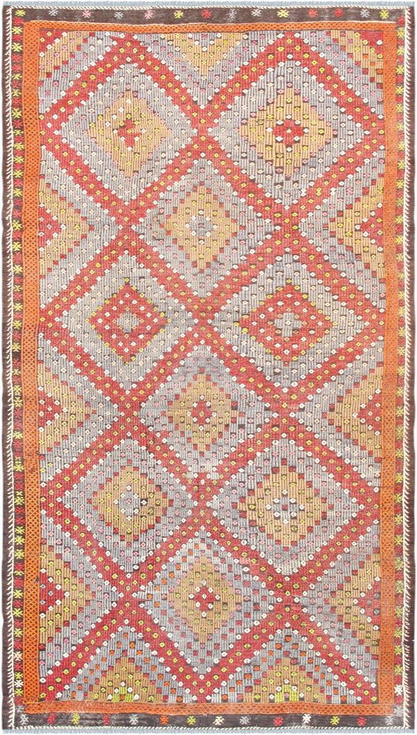 Pasargad Vintage Kilim Collection Multi Lamb's Wool Area Rug '' 051079-PASARGAD