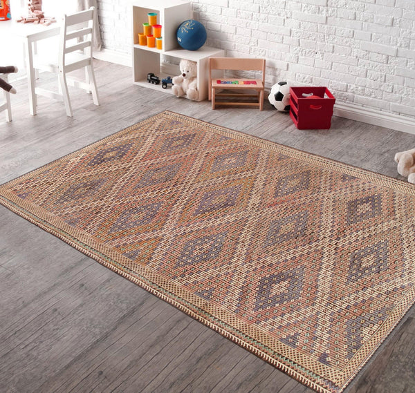 Pasargad Vintage Kilim Collection Multi Lamb's Wool Area Rug '' 051084-PASARGAD