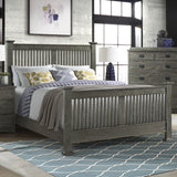 Intercon Oak Park Bedroom Mission Oak Park Door Chest | Pewter OP-BR-5806D-PEW-C OP-BR-5806D-PEW-C