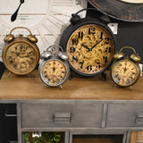 Yosemite Home Decor Brass Gears Table Top Clock 5120007-YHD