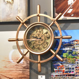 Yosemite Home Decor Ship'S Wheel Wall Clock 5120011-YHD