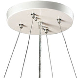 Novelty 22'' Wide 2-Light Linear Chandelier - Silver