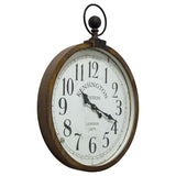 Yosemite Home Decor Kensington Station Pocket Watch Style Wall Clock 5140016-YHD